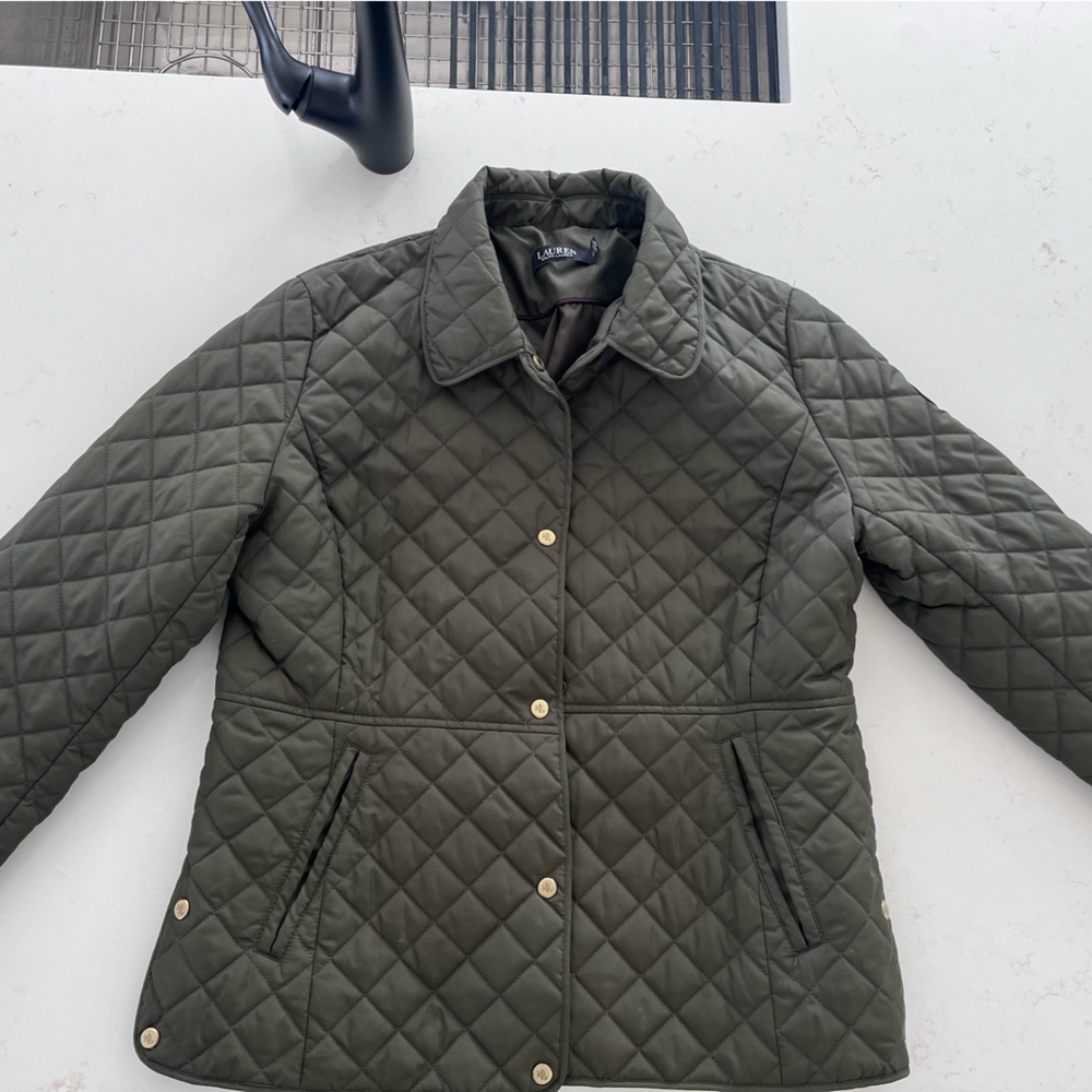 Ralph Lauren Quilted Olive Green Jacket